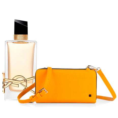 Combo Yves Saint Laurent Libre Perfume EDP 90 ml. - YSLIBRE + Cloe Billetera V21 556 Amarillo - R2BIV25556AMA