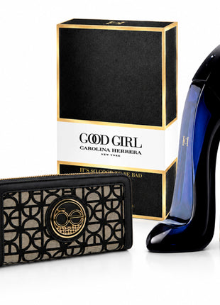 Combo Carolina Herrera Good Girl 80ml. Dama - GOODGIRL80 + Cloe Cartera Cierre Sencillo Negro. Dama - OTEM950NEGRGR