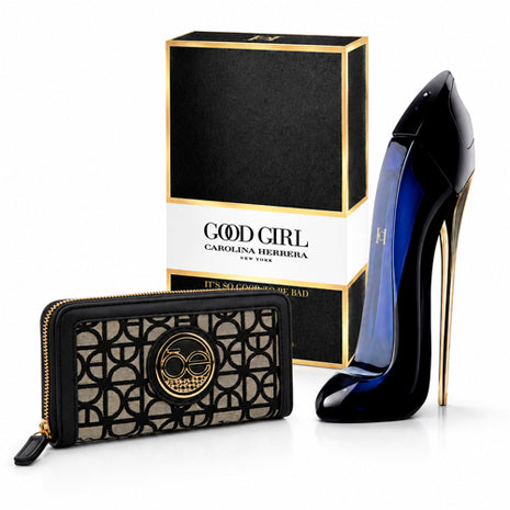 Combo Carolina Herrera Good Girl 80ml. Dama - GOODGIRL80 + Cloe Cartera Cierre Sencillo Negro. Dama - OTEM950NEGRGR