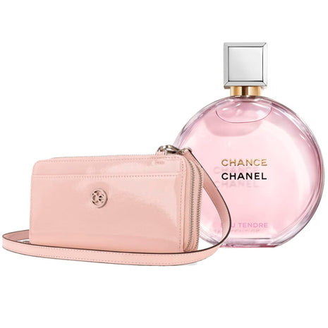 Combo Cloe Billetera O25 022 Rosa / Cierre Doble - 2BICO25022ROS + Chanel Perfume Chance Eau Tendre EDP 100 ml - A51C