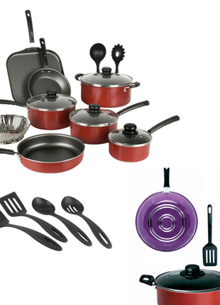 Combo Vasconia Batería de Cocina Multicolor 5 Piezas - 70001821 + Tramontina Batería Primaware de Cocina. Rojo, 18 pz. - 80119567