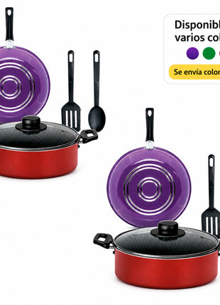 Combo Vasconia 2 Baterías de Cocina Multicolor 5 Piezas - 70001821
