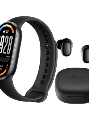 Combo Xiaomi Reloj SmartBand10 AMOLED Negro + Xiaomi Audífonos BHR8776GL Negro