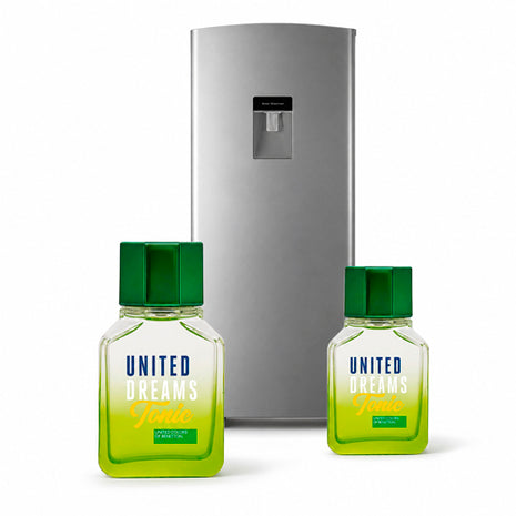 Combo Hisense Refrigerador 7 pies - RR63D6WGX + 2 Perfumes Benetton United Dreams Tonic EDT 100ml. Caballero - 65156080