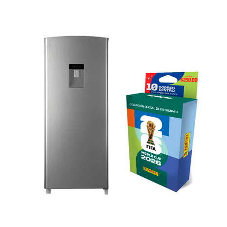 Hisense Refrigerador RR63D6WGX 7 Pies Gris + Panini Blister 005460KBMX10 10 Sobres World Cup