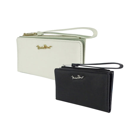 Combo Michel Domit Cartera chica para Dama, Negro MDTWAW001NGR + Michel Domit Cartera Chica, Blanco MDTWAW001IVORY