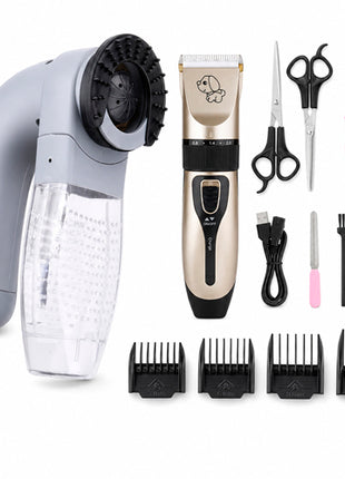 Combo Gift Box Set Corte de Pelo CP0123 Mascota + Gift Box Aspiradora Mascota DAP-02