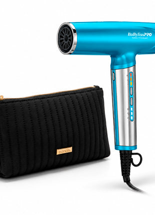 Combo Conair Cosmetiquera grande efecto acolchado, Negro - A13046MX + BabylissPRO Secadora Profesional - BNTC9200ES