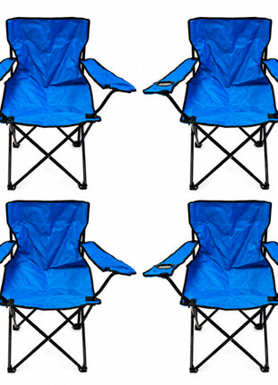 Combo Génesis 4 Sillas plegables azul de campismo - RSC-A