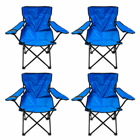 Combo Génesis 4 Sillas plegables azul de campismo - RSC-A