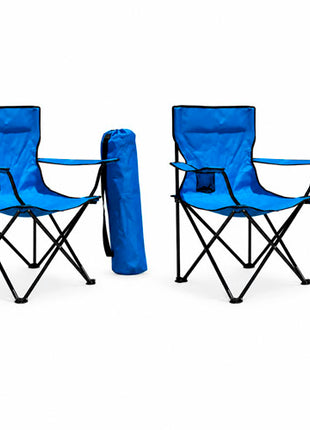 Combo Génesis 2 Sillas plegables azul de campismo - RSC-A