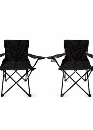 Combo Génesis 2 Sillas plegables negro de campismo - RSC-N