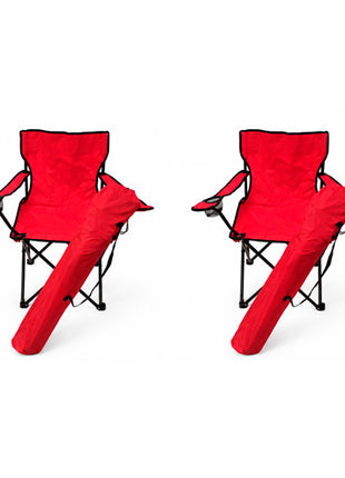 Combo Génesis 2 Sillas plegable rojo de campismo - RSC-R