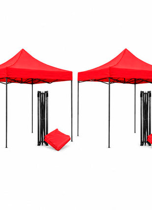 Combo Génesis 2 Toldos Plegables 3x3m, Rojo - CET-3X3-RJ