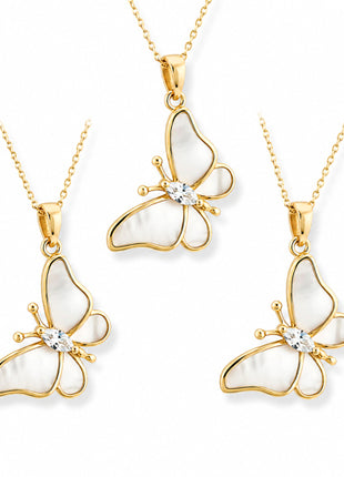 Combo Zvezda 3 Collares Mariposa ZCO-CH-MARI-MP Chapa 18K