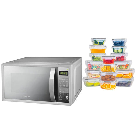 Combo Mabe Horno Microondas HMM70SEJ + Redlemon Contenedores 83104-Bl 16Pzas