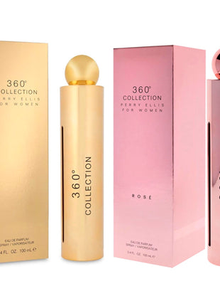 Combo Perry Ellis 360 Collection Women EDP 100 ml. Dama - 101276 + Perry Ellis 360° Collection Rosé para Mujer EDP 100 ml - ROSEPE360