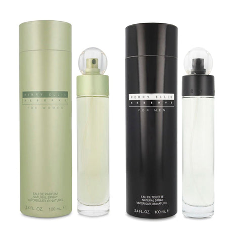 Combo Perry Ellis Reserve edp 100 Ml. Dama - PERESV + Perry Ellis 360 Reserve EDT 100 ml Caballero - PE6552