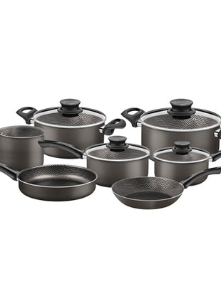 Tramontina Batería de Cocina Paris 11 piezas 28599602 en aluminio con revestimiento antiadherente Starflon Max Plomo