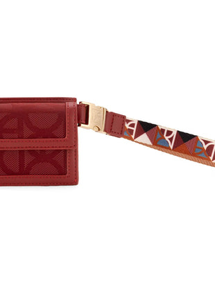 Cloe Tarjetero Chico Mod. 2BICI24634TIN Textil Con Maneral Color Tinto. Dama