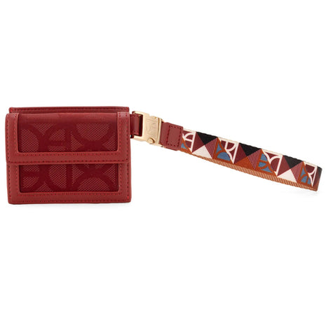 Cloe Tarjetero Chico Mod. 2BICI24634TIN Textil Con Maneral Color Tinto. Dama