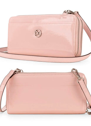 Cloe Billetera O25 022 rosa / cierre doble grande. Dama