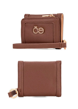 Cloe Billetera O25 140 cafe / flap chico. Dama
