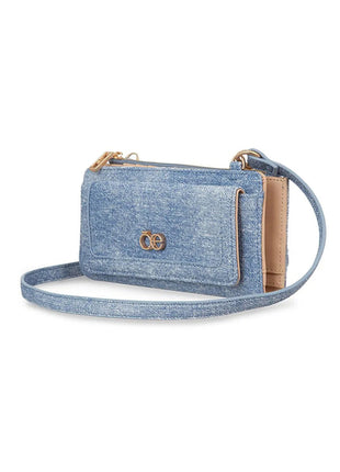 Cloe Cartera Grande Flap Doble Función 2BICV25245AZU. Color Azul. Dama