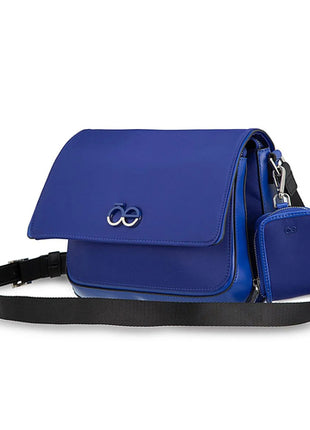 Cloe Bolsa Satchel Mediana Textil Con Monedero 2BLCI24765AZU. Color Azul. Dama