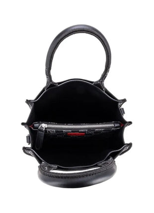 Cloe Bolsa Satchel Chica Mod 2BLCI25338NEG Con Herraje Color Negro. Dama