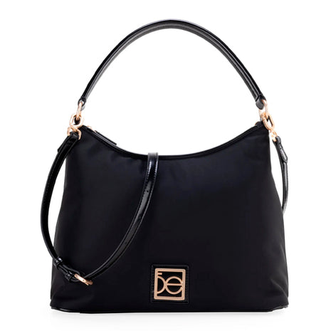 Cloe Bolsa Hobo Grande Mod 2BLCI25358NEG Con Herraje Color Negro. Dama