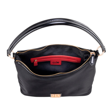 Cloe Bolsa Hobo Grande Mod 2BLCI25358NEG Con Herraje Color Negro. Dama