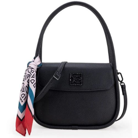 Cloe Bolsa Lady Bag Chica Color Negro con Mascada 2BLCI25878NEG