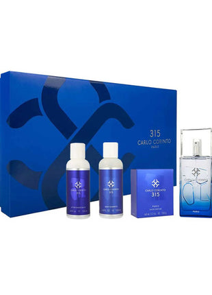 Carlo Corinto Set 3 piezas 315 edt 100 ml, jabon 150 gr y after shave 120 ml Caballero