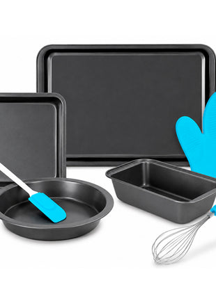 Vasconia Set de repostería 7 piezas 4026016 negro acero carbonizado