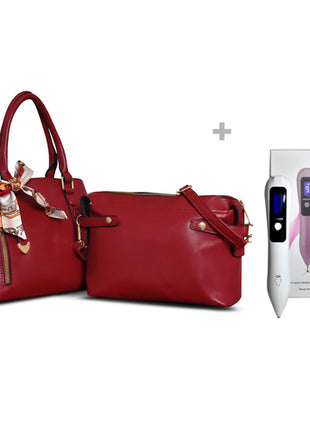 Bolsa para dama con cosmetiquera 4361-ROJQ GOGO Family