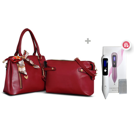 Bolsa para dama con cosmetiquera 4361-ROJQ GOGO Family