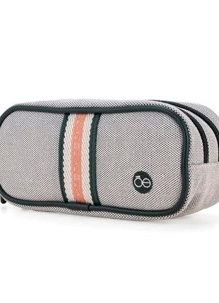 Cloe Neceser Cosmetiquera o25 163 verde /cierre doble mediano. Unisex