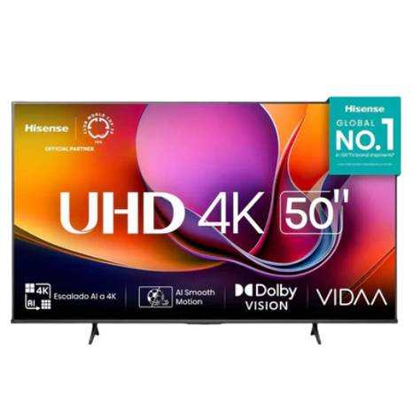 Hisense Pantalla 50 Pulgadas 50A65NV Smart TV 4k UHD