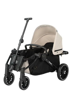 Prinsel Carriola Wagon 2 en 1 5257 beige asiento amplio y confortable y ruedas resistentes