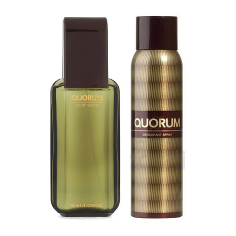 Antonio Puig Set 2 piezas Quorum edt 100 ml + desodorante spray 150 ml ml. Caballero