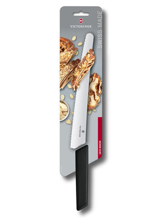 Cuchillo para pan y pasteleria Swiss Moderrn negro 6.9073.26WB Victorinox