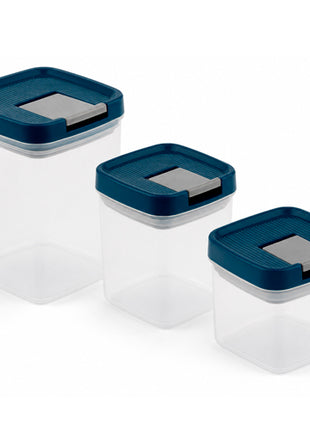 Ekco Set de contenedores 6 piezas 60001458 azul apilables