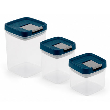 Ekco Set de contenedores 6 piezas 60001458 azul apilables