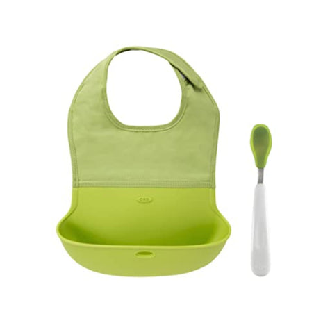 Oxo babero enrollable y cuchara Mod. 6169500 color: verde