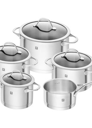 Zwilling Batería de cocina 66220-002 plata de 5 piezas 18/10 acero inoxidable