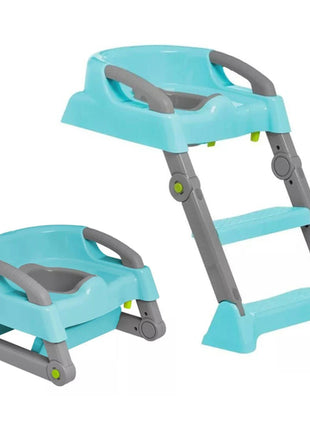 Prinsel bañito entrenador Mod. 6702, color: azul potty escalera 2 en 1
