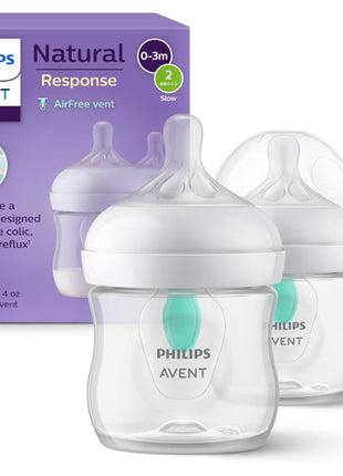 Kit de 2 Biberones Natural Response Airfree 125ml/4oz 6705 Philips Avent