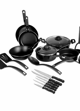 Ekco Batería de Cocina 70001377 negro Serum 19 piezas