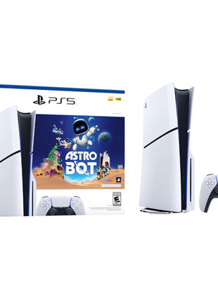PlayStation 5 Consola 711719588177 blanco Slim con lector MegaPack Bundle con Astro Bot y Gran Turismo 7